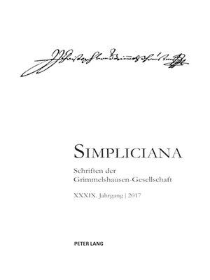 cover image of Simpliciana XXXIX (2017)